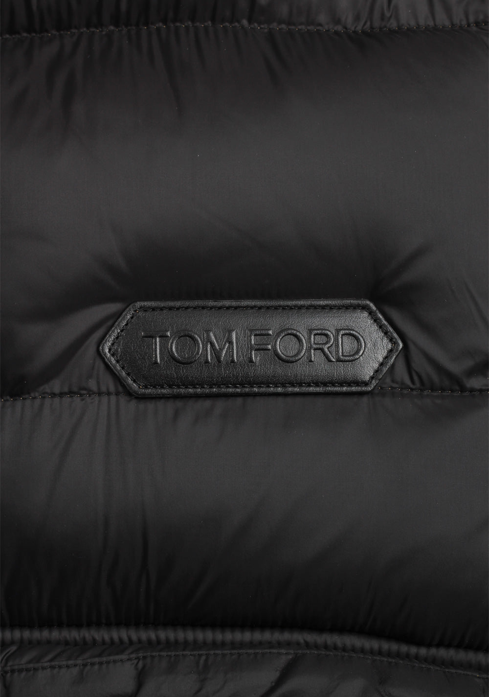 TOM FORD Brown Shearling Quilted Lamb Suede Gilet Size 50 / 40R U.S.