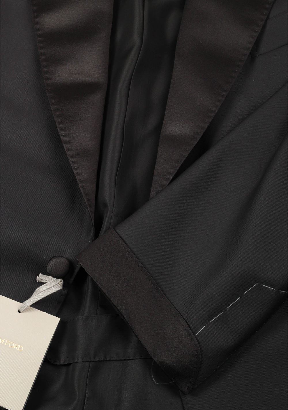 TOM FORD Shelton Black Tuxedo Dinner Suit Size 60 / 50R U.S.