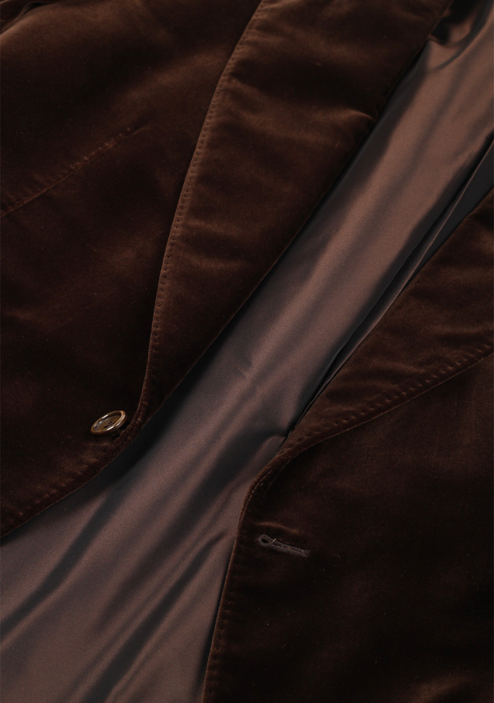 TOM FORD Shelton Velvet Brown Sport Coat Size 54 / 44R Cotton