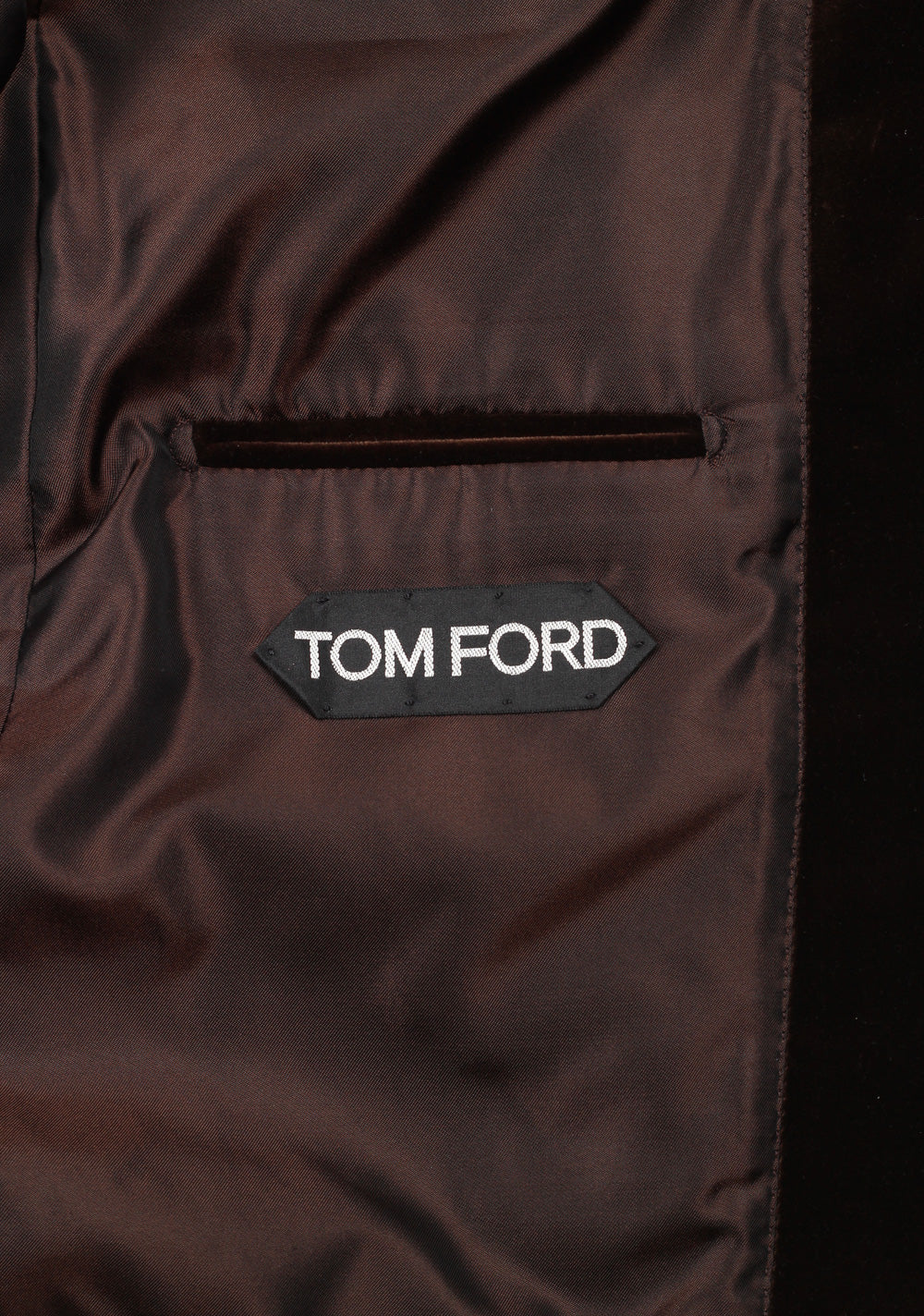 TOM FORD Shelton Velvet Brown Sport Coat Size 54 / 44R Cotton