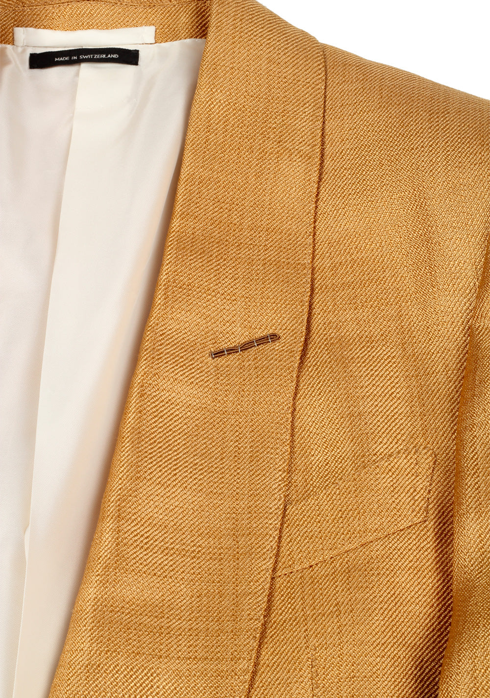 TOM FORD Shelton Gold Sport Coat Tuxedo Dinner Jacket Size Size 48 / 38R U.S.