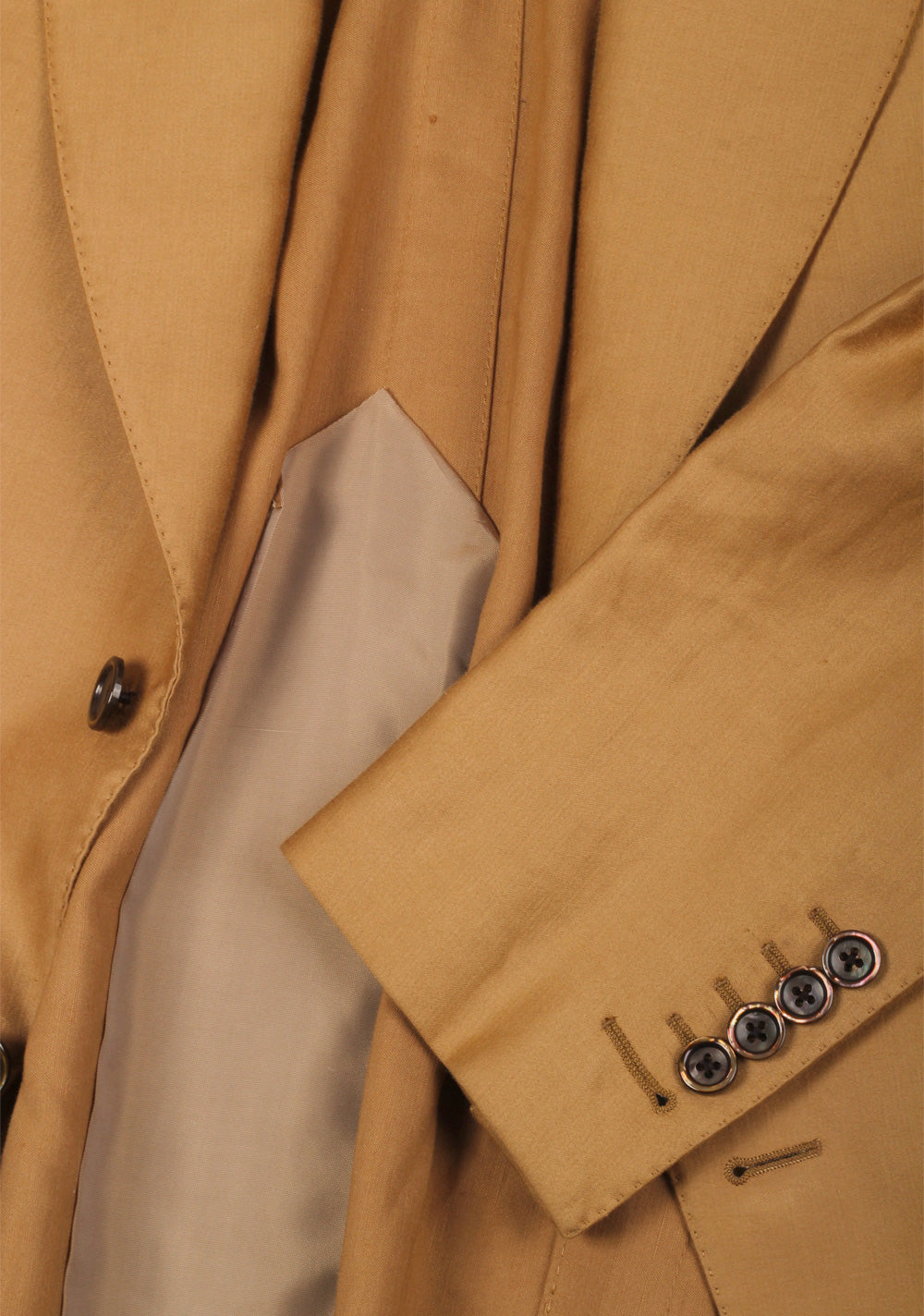 TOM FORD Atticus Sand Suit Size 46 / 36R U.S. In Cotton Linen