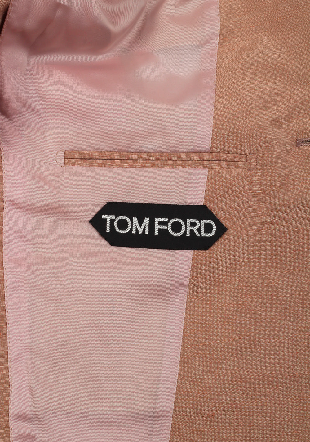 TOM FORD Atticus Brown Suit Size 46 / 36R U.S. In Silk Linen