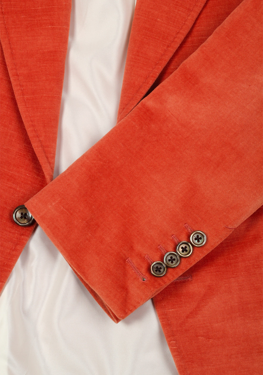 TOM FORD Shelton Copper Velvet Suit Size 48 / 38R U.S. In Cotton Linen