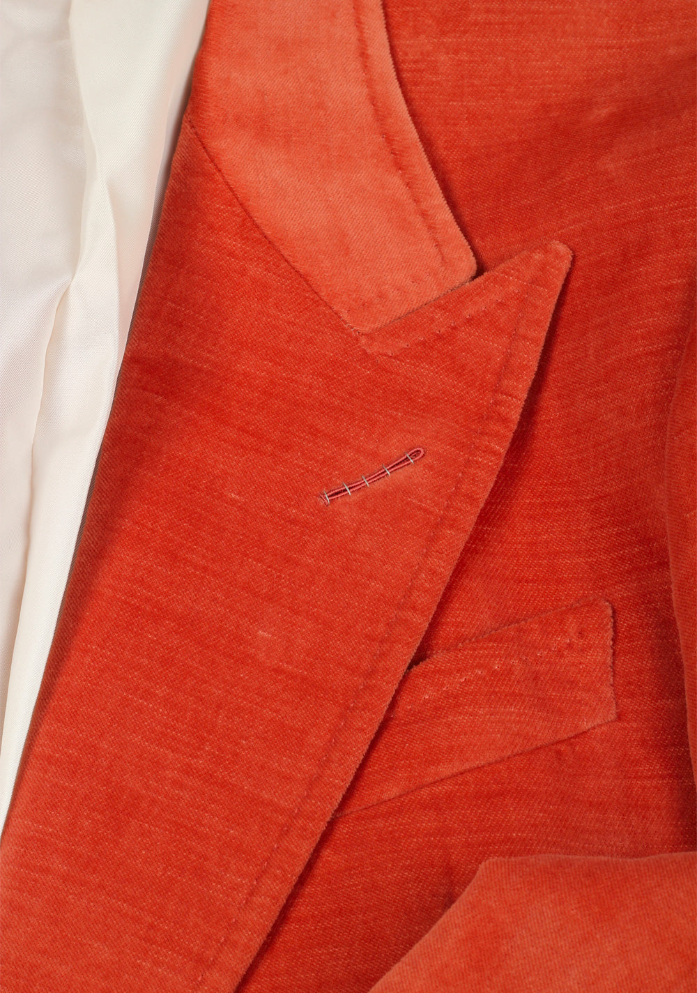 TOM FORD Shelton Copper Velvet Suit Size 48 / 38R U.S. In Cotton Linen