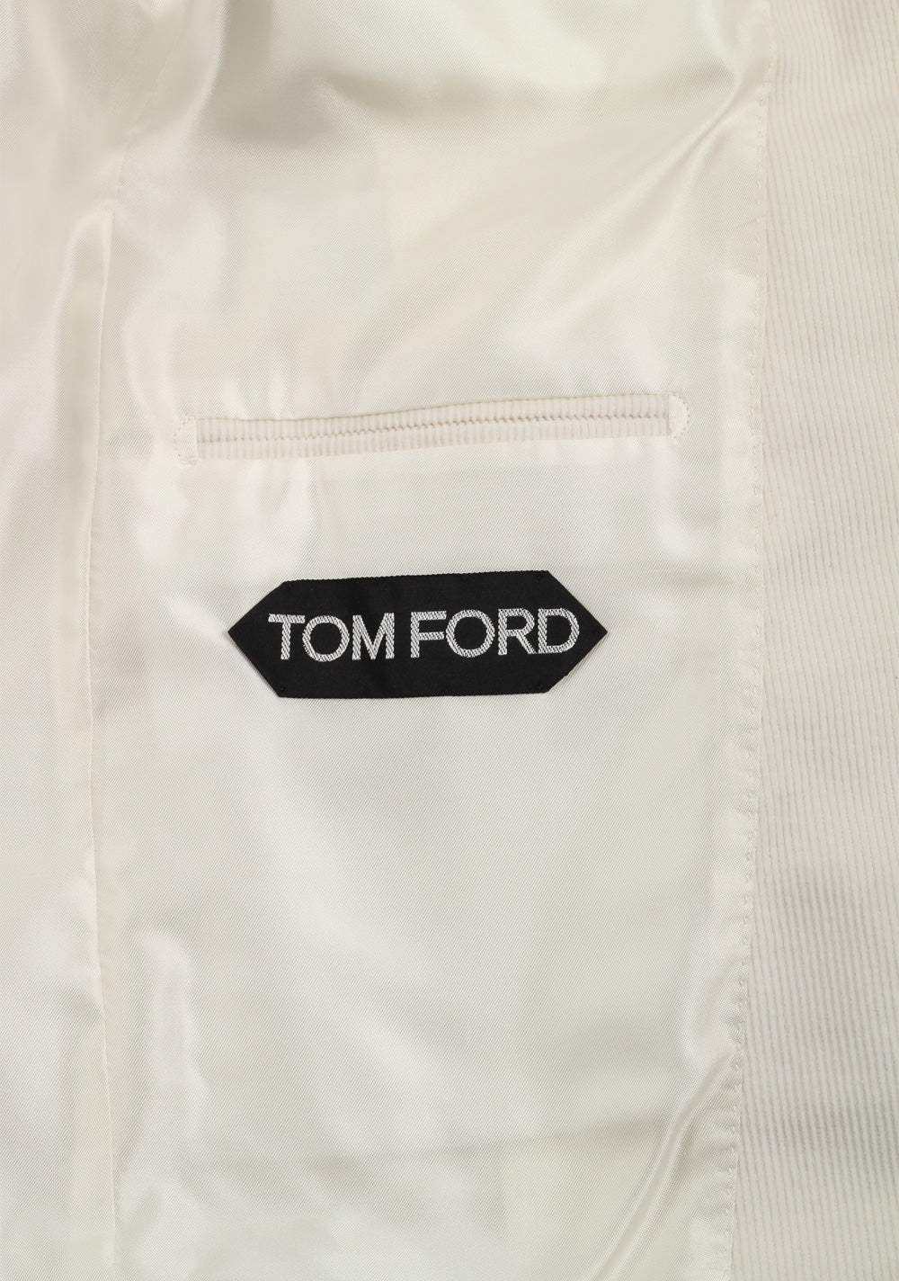 TOM FORD Shelton Off White Sport Coat Size 48 / 38R U.S. In Cotton Linen
