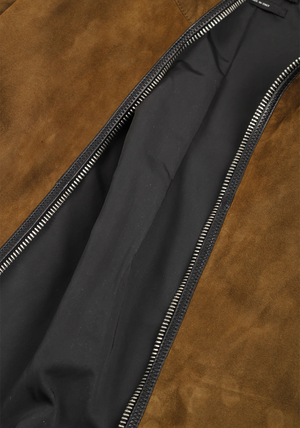 TOM FORD Brown Leather Suede Hooded Jacket Coat Size 48 / 38R U.S.