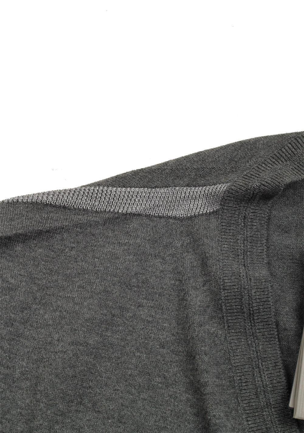 TOM FORD Gray V Neck Sweater Size 48 / 38R U.S. In Silk Blend