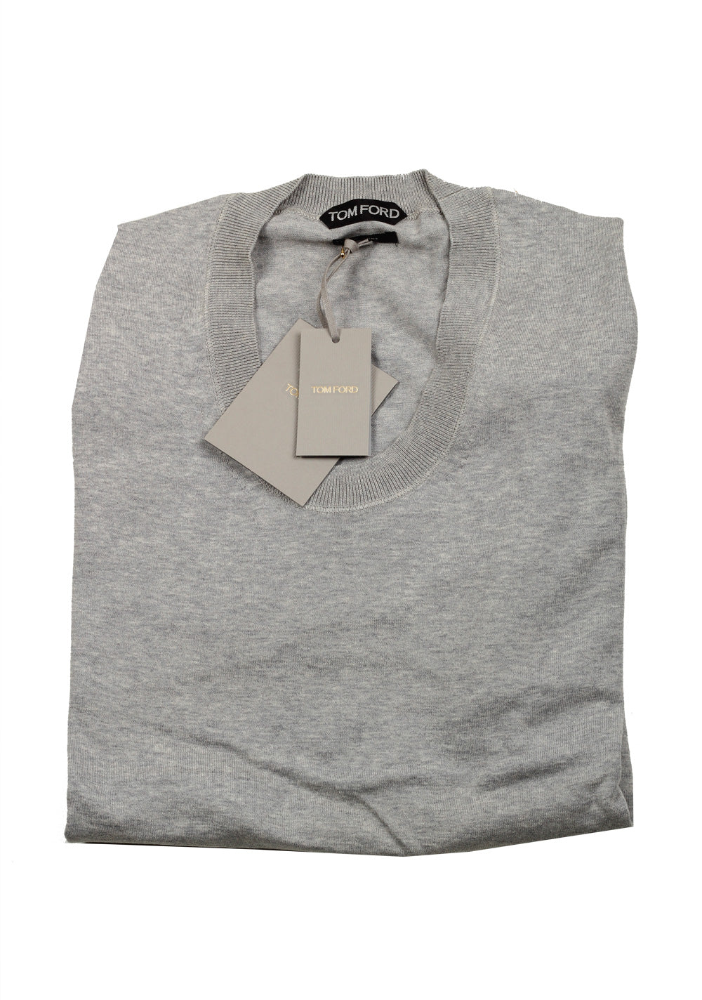 TOM FORD Gray Long Sleeve Shirt Size 48 / 38R U.S. In Cotton