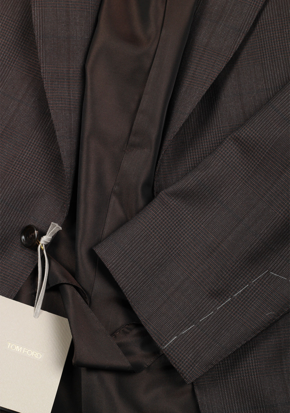 TOM FORD Shelton Checked Brown Suit