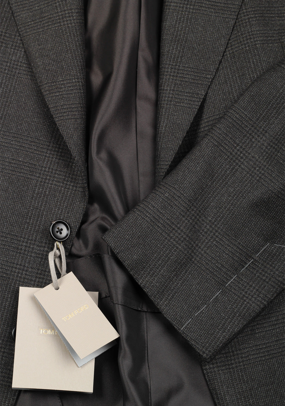 TOM FORD Shelton Checked Gray Suit