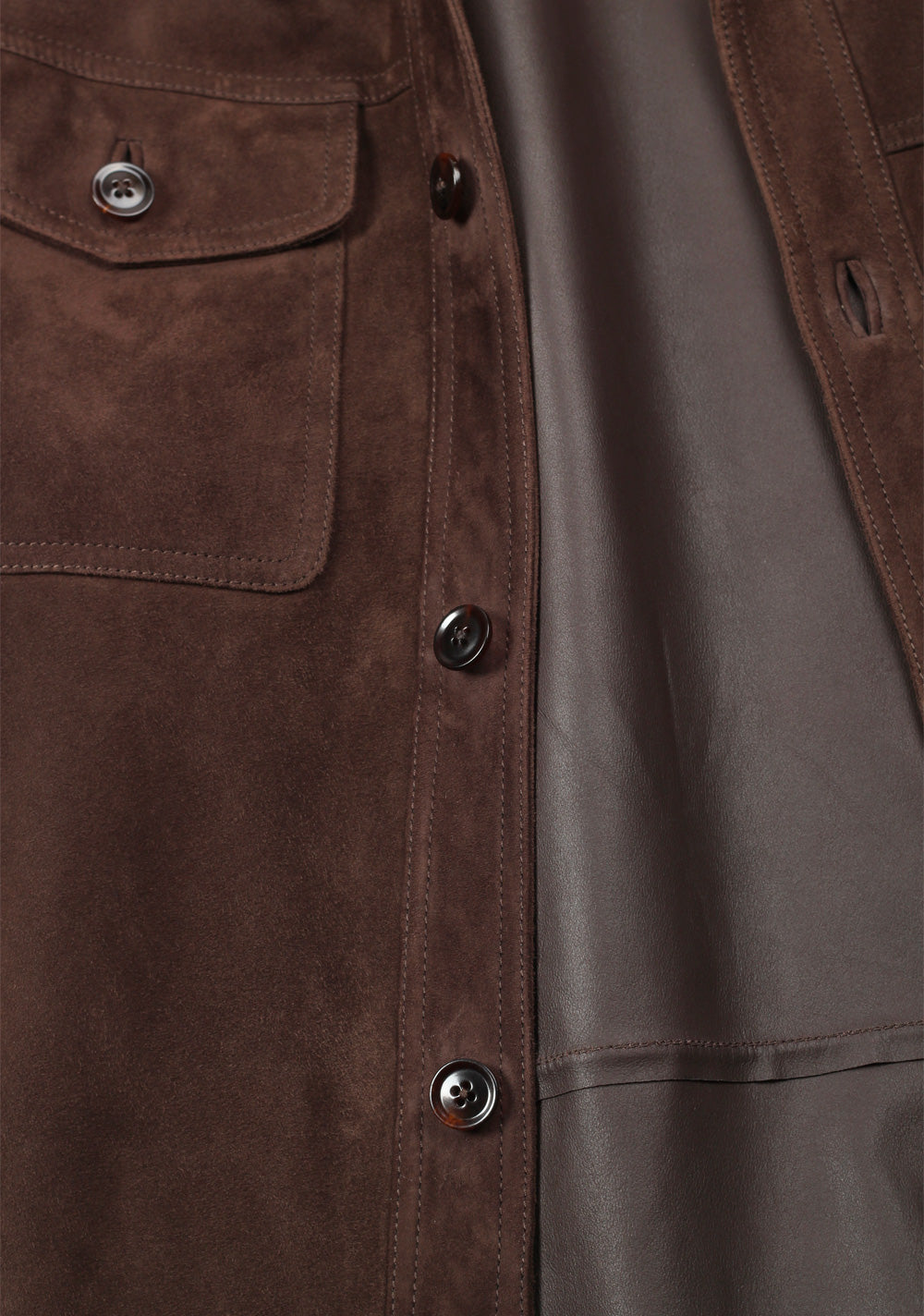 TOM FORD Leather Lambskin Suede Shirt Jacket Coat Size 50 / 40R U.S. Outerwear