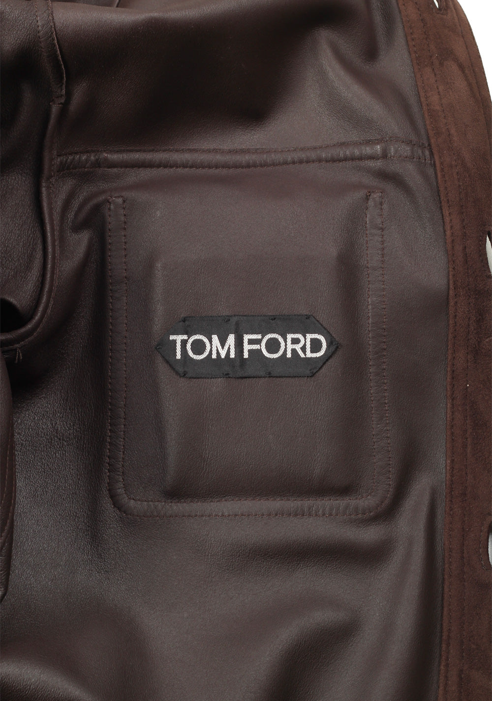TOM FORD Leather Lambskin Suede Shirt Jacket Coat Size 50 / 40R U.S. Outerwear