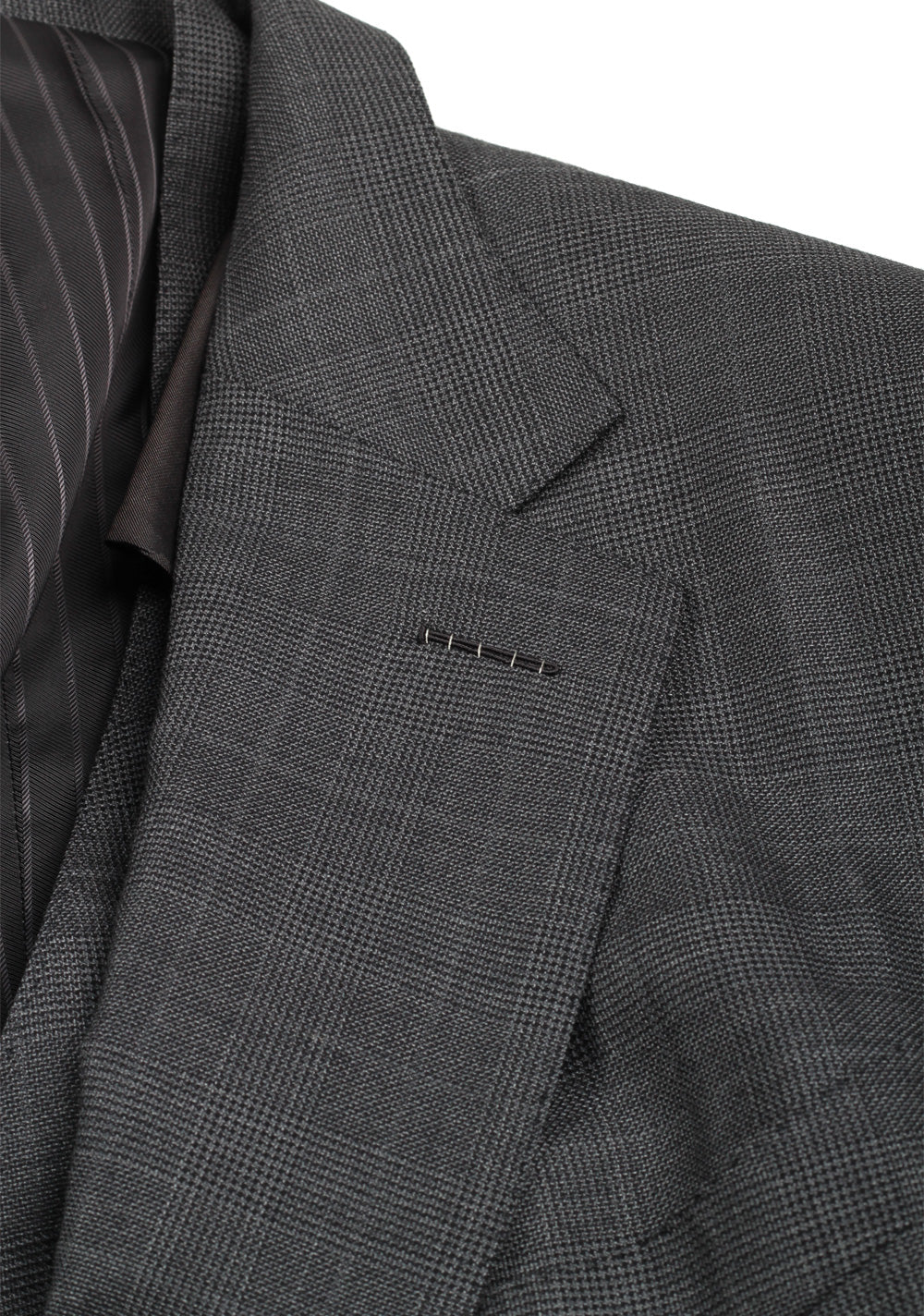 TOM FORD Windsor Gray Checked 3 Piece Suit Size 58 / 48R U.S. Wool Fit A