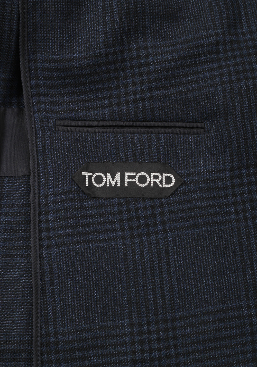 TOM FORD Shelton Blue Checked Sport Coat Size 56 / 46R U.S.