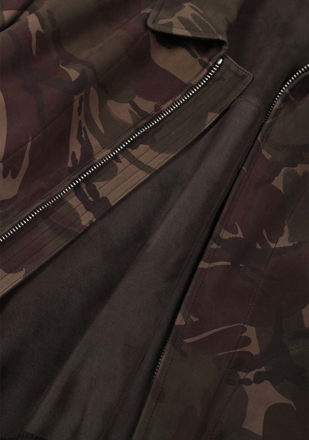 TOM FORD Camouflage Leather Suede Jacket Coat Size 52 / 42R U.S. Outerwear