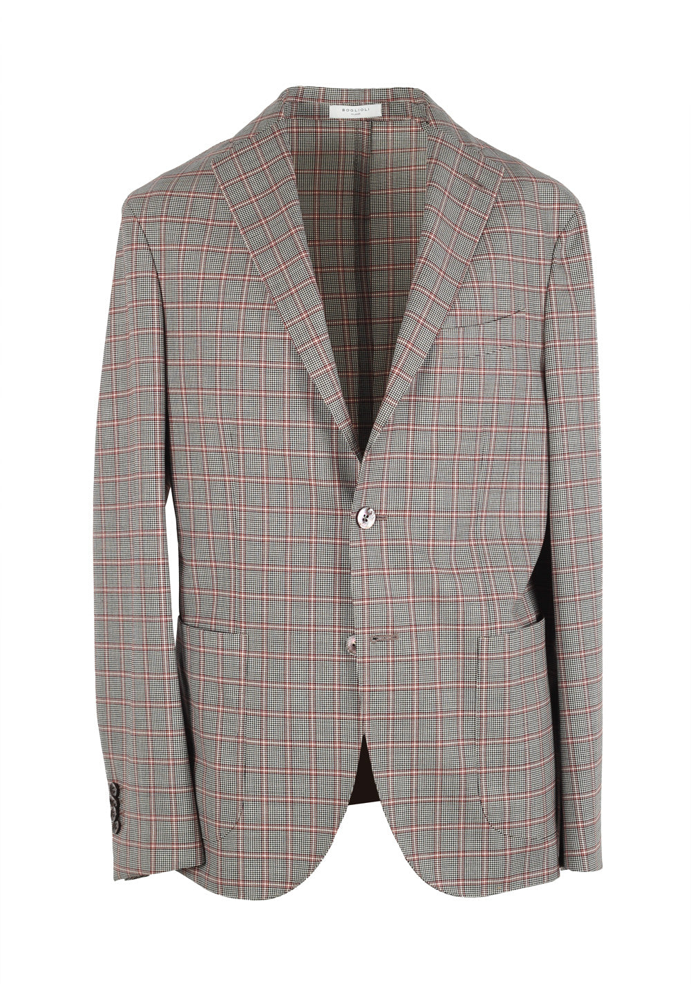 Boglioli K Jacket Brown Checked Suit Size 48 / 38R U.S.