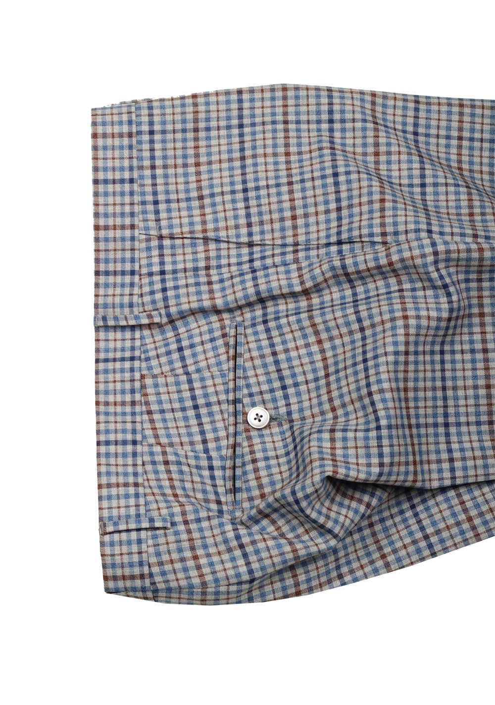 Boglioli K Jacket Blue Checked Suit Size 48 / 38R U.S.