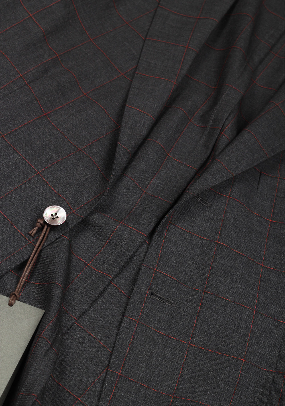 Boglioli K Jacket Gray Checked Suit Size 48 / 38R U.S.