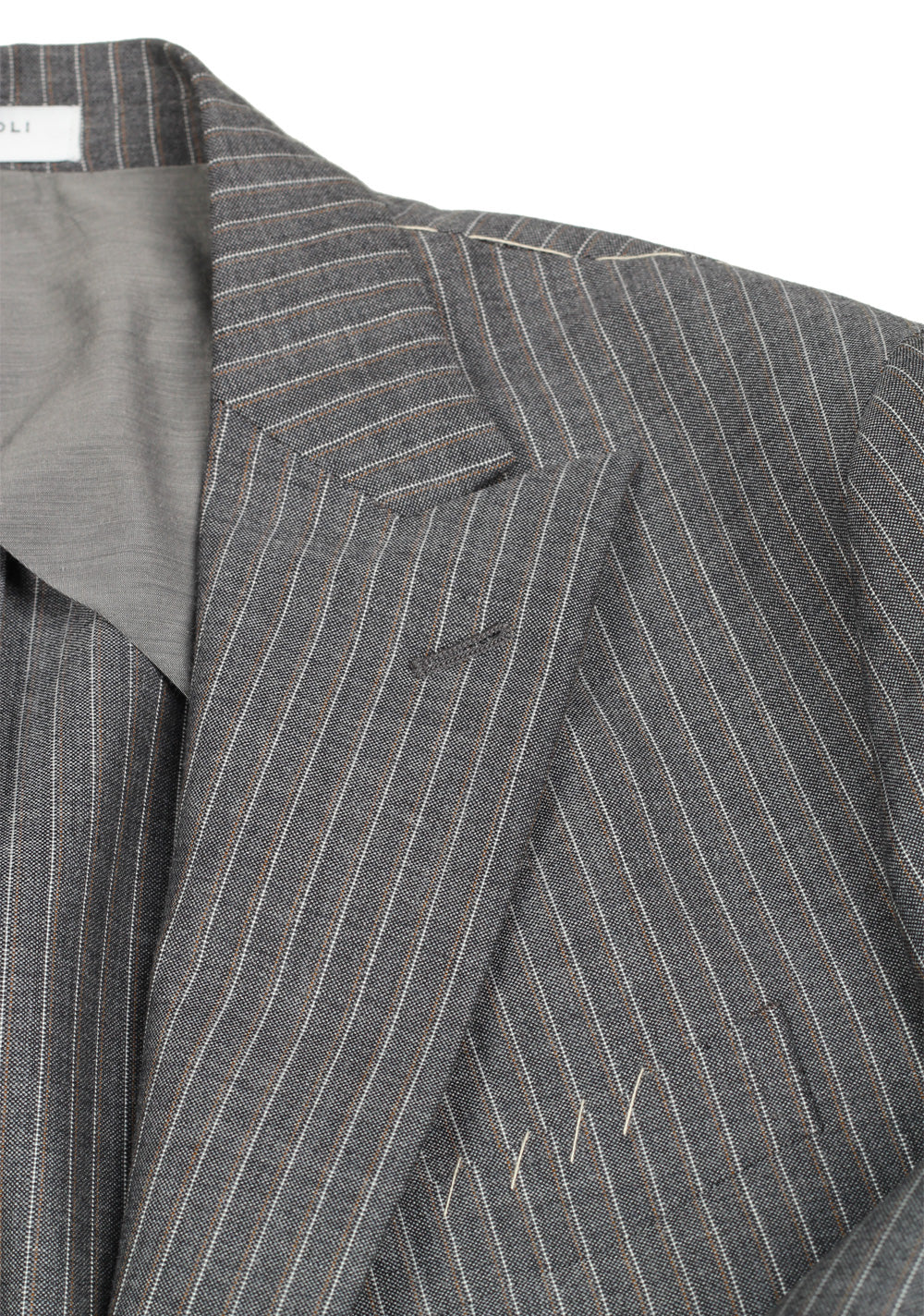 Boglioli 69 Gray Striped Suit Size 50 / 40R U.S.