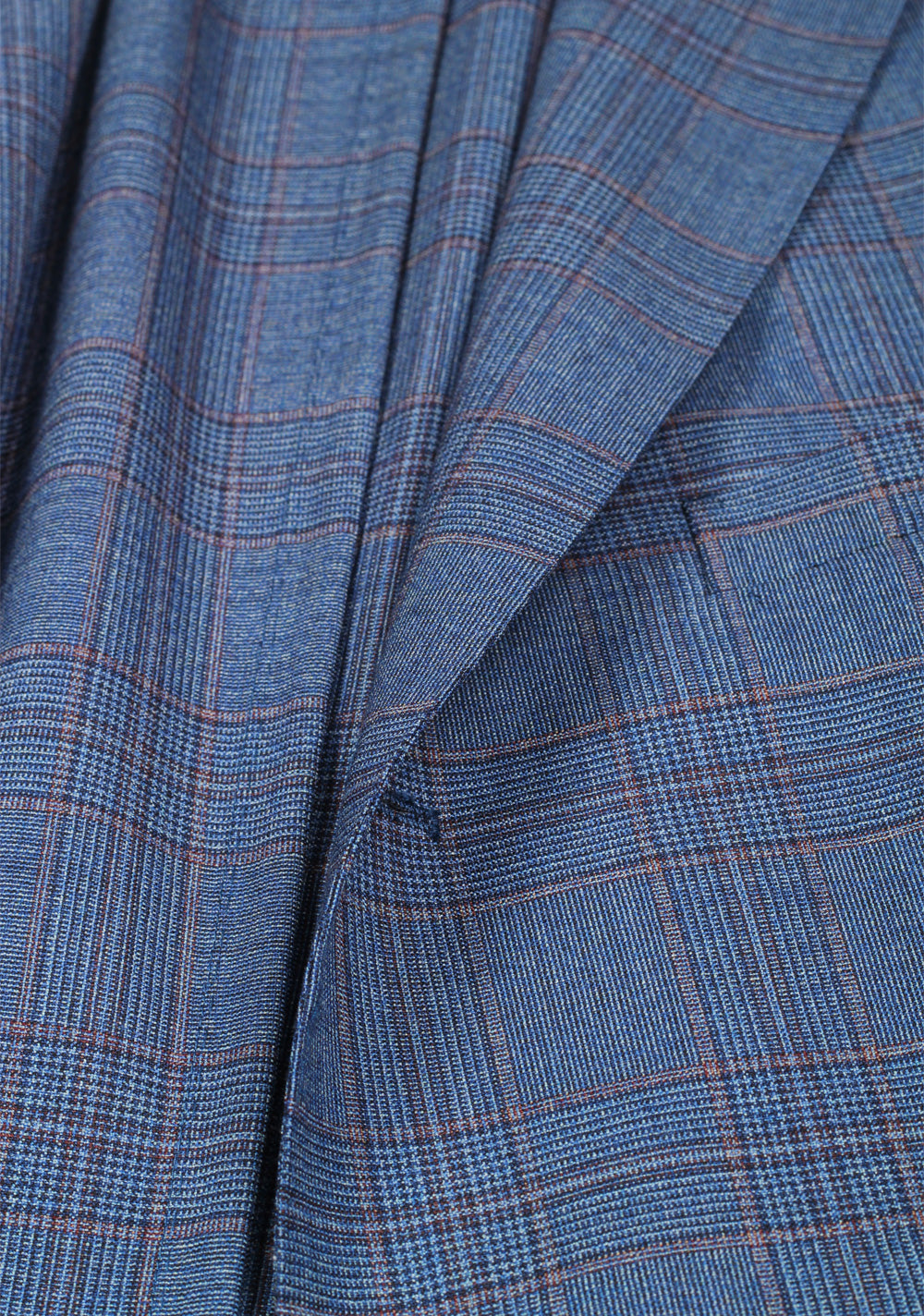 Boglioli K Jacket Blue Checked Suit Size 52 / 42R U.S.