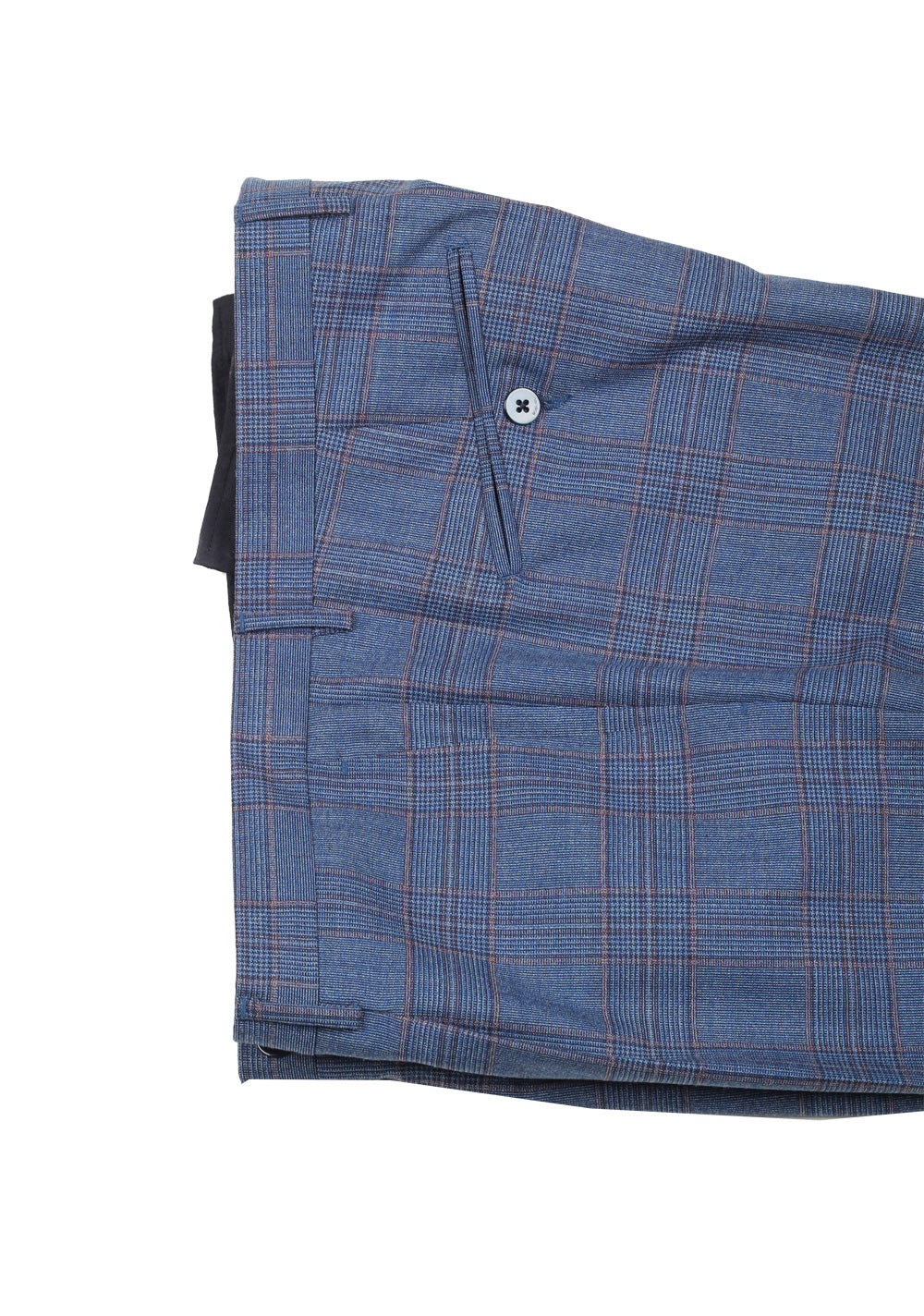 Boglioli K Jacket Blue Checked Suit Size 52 / 42R U.S.