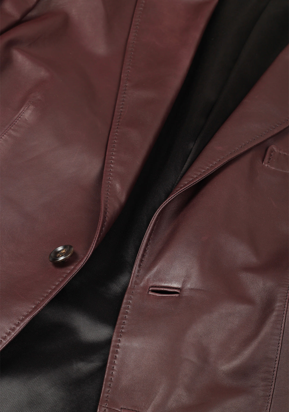 TOM FORD Brown Nappa Leather Jacket Coat