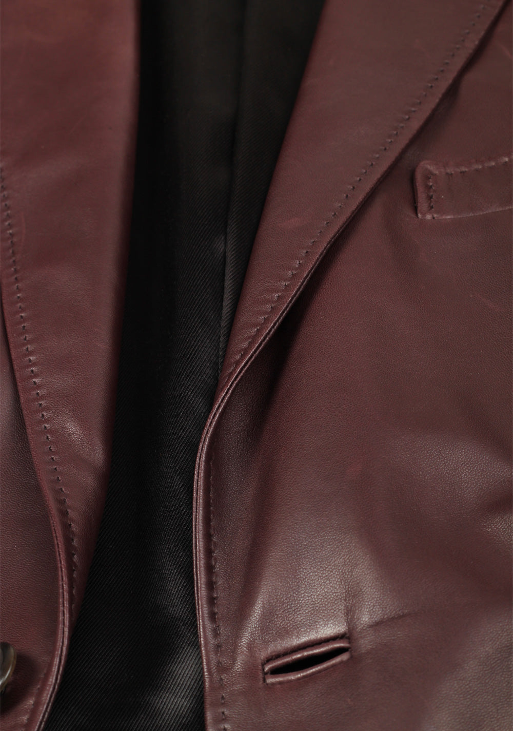 TOM FORD Brown Nappa Leather Jacket Coat