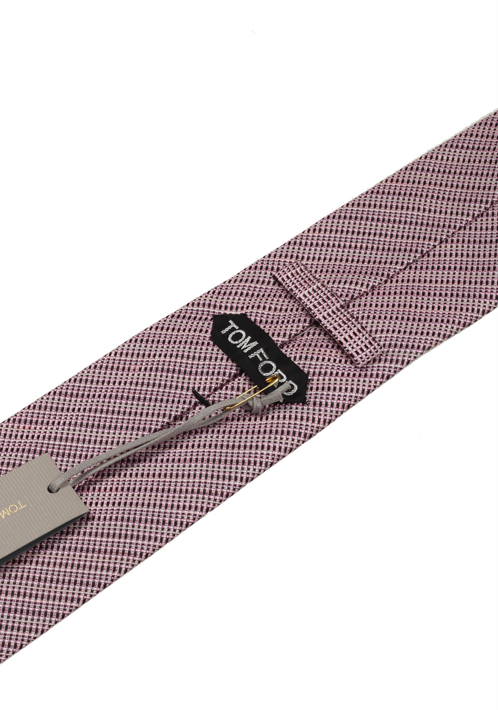 TOM FORD Patterned Pink Tie In Silk