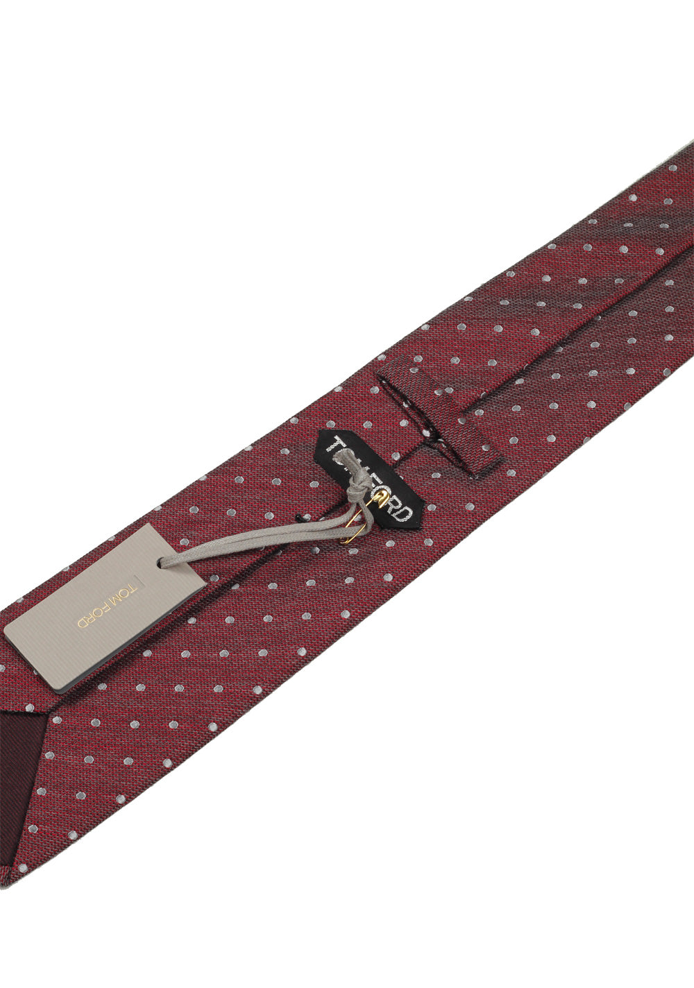 TOM FORD Patterned Red Tie In Silk