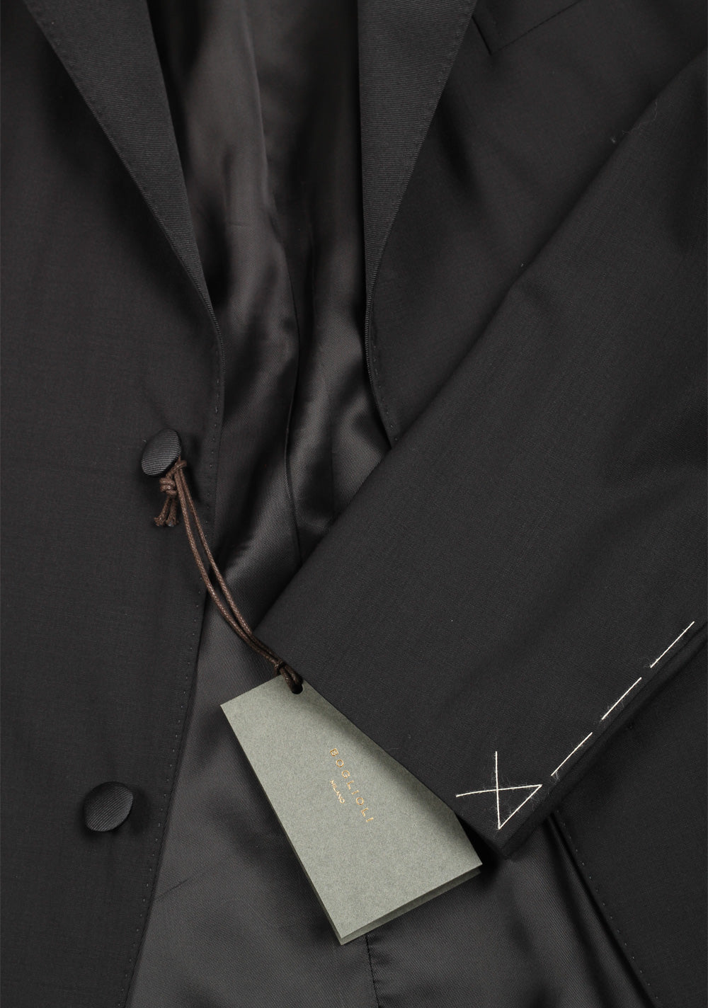 Boglioli K Jacket Black Tuxedo Suit Size 52 / 42R U.S.