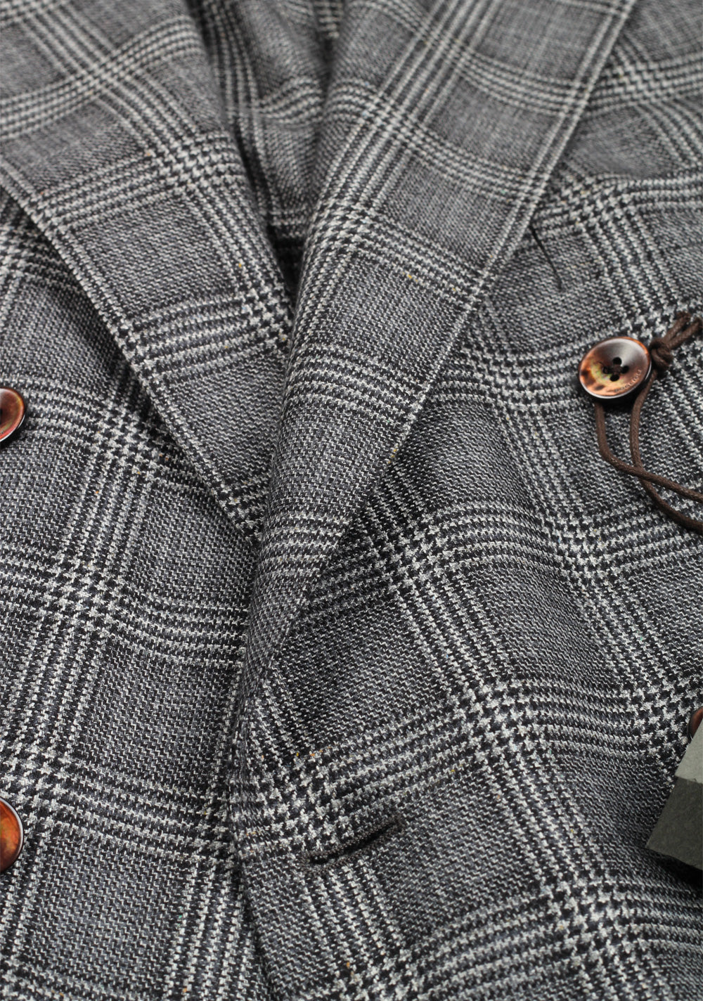 Boglioli K Jacket Gray Double Breasted Checked Sport Coat