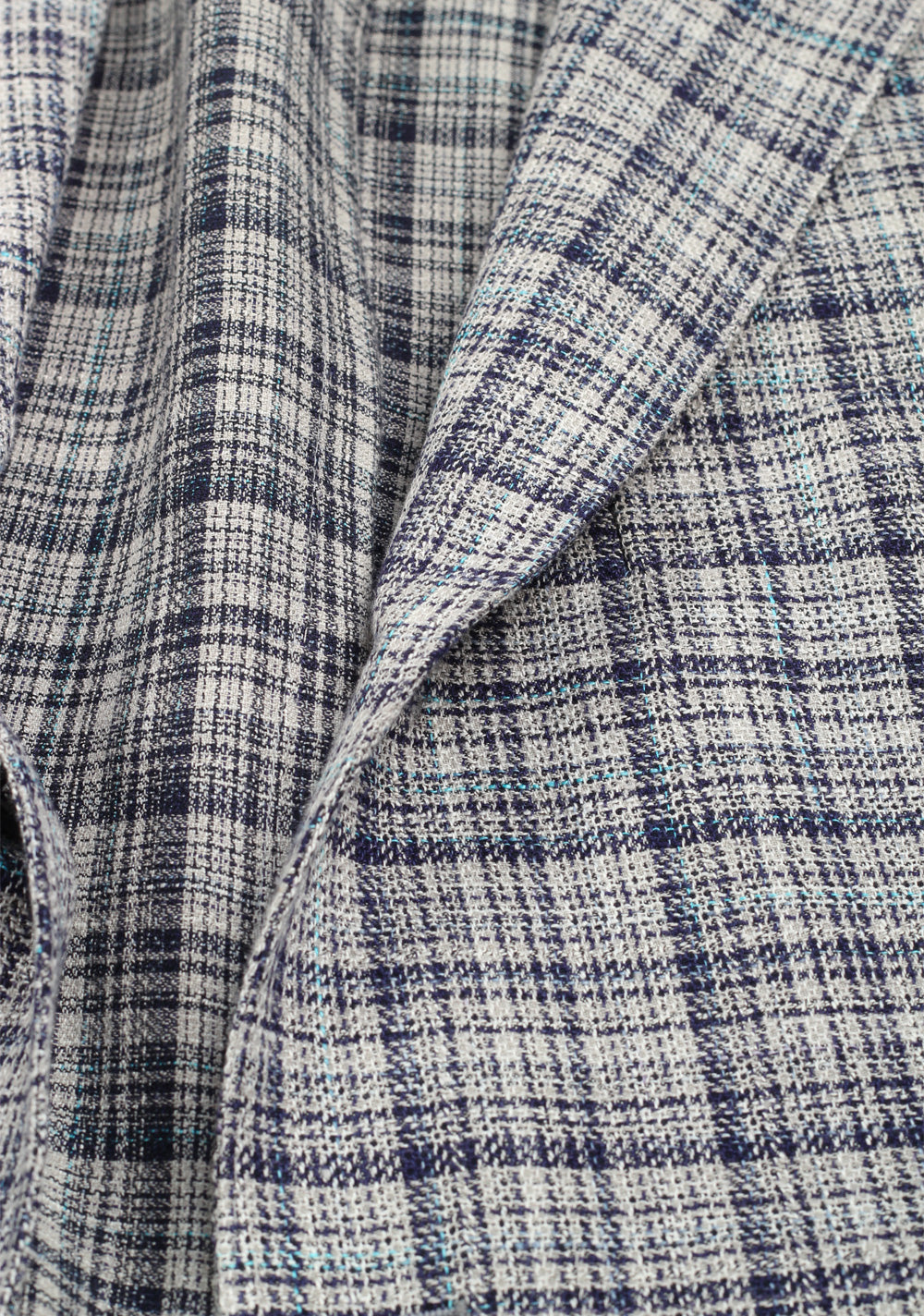 Boglioli K Jacket Beige Blue Checked Sport Coat