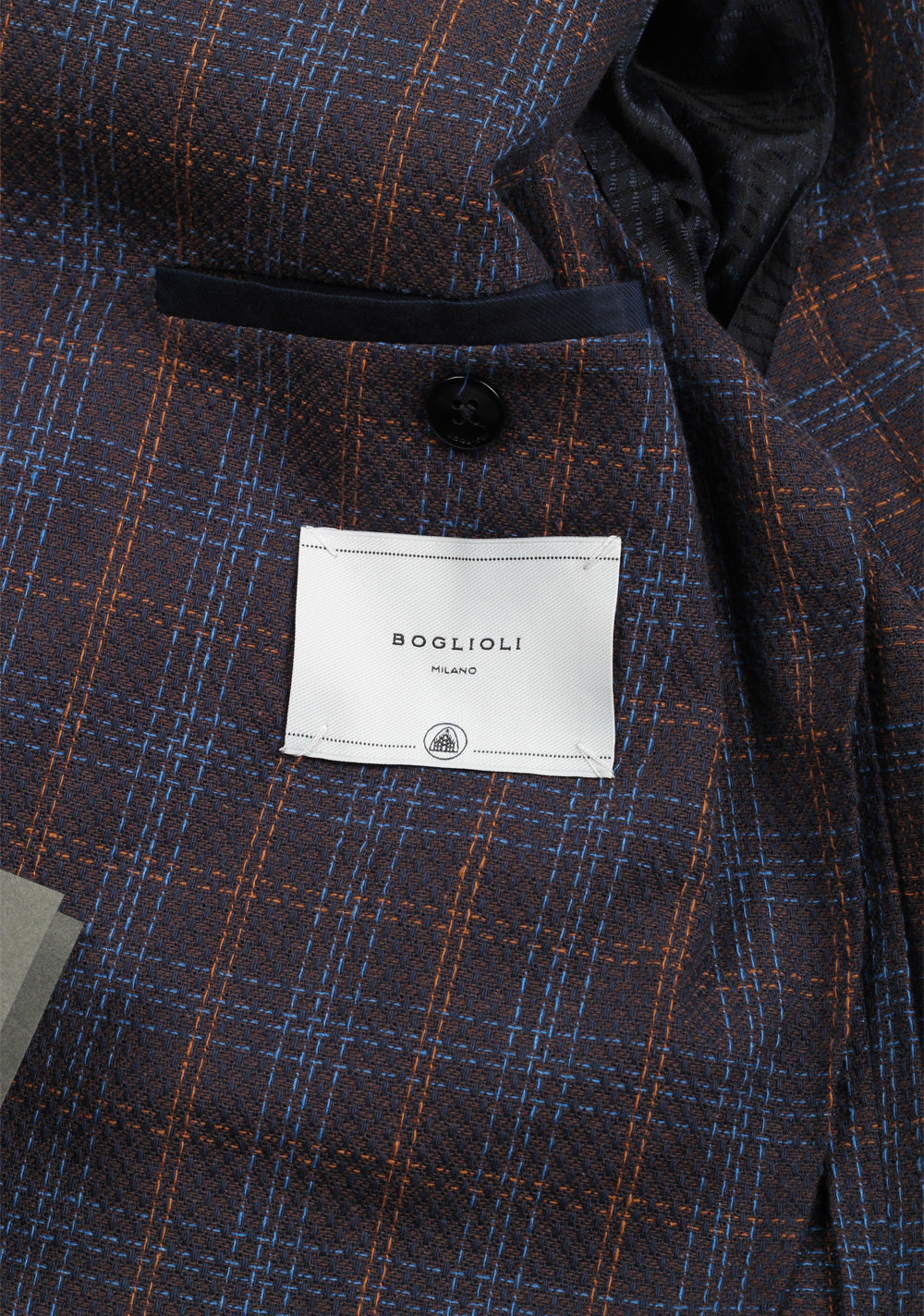 Boglioli K Jacket Blue Checked Sport Coat