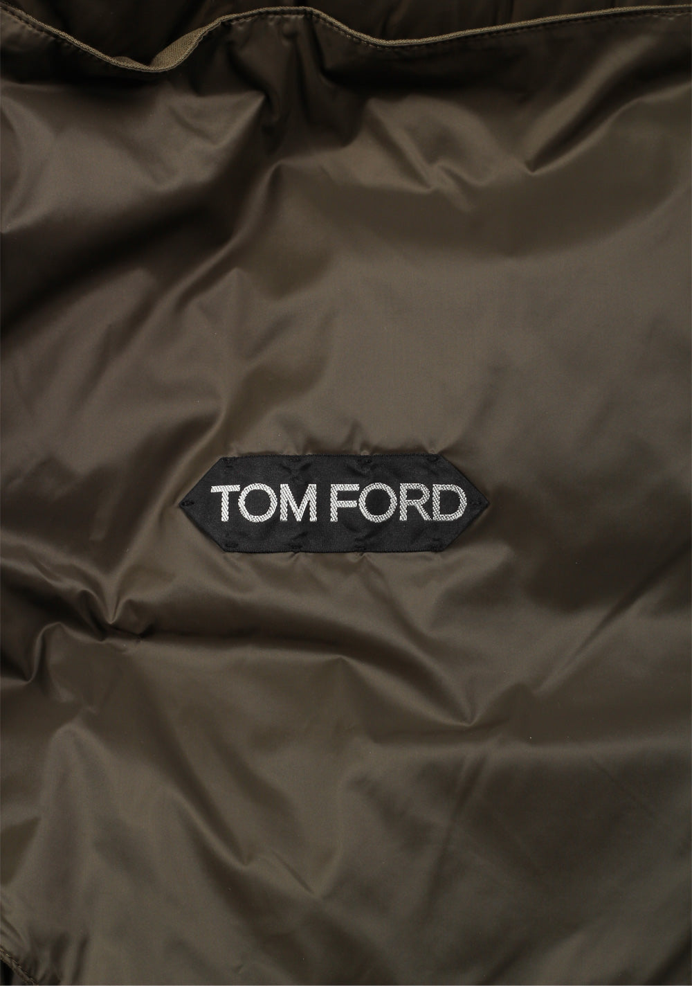 TOM FORD Taupe Quilted Down Jacket Coat Size 50 / 40R U.S. Outerwear