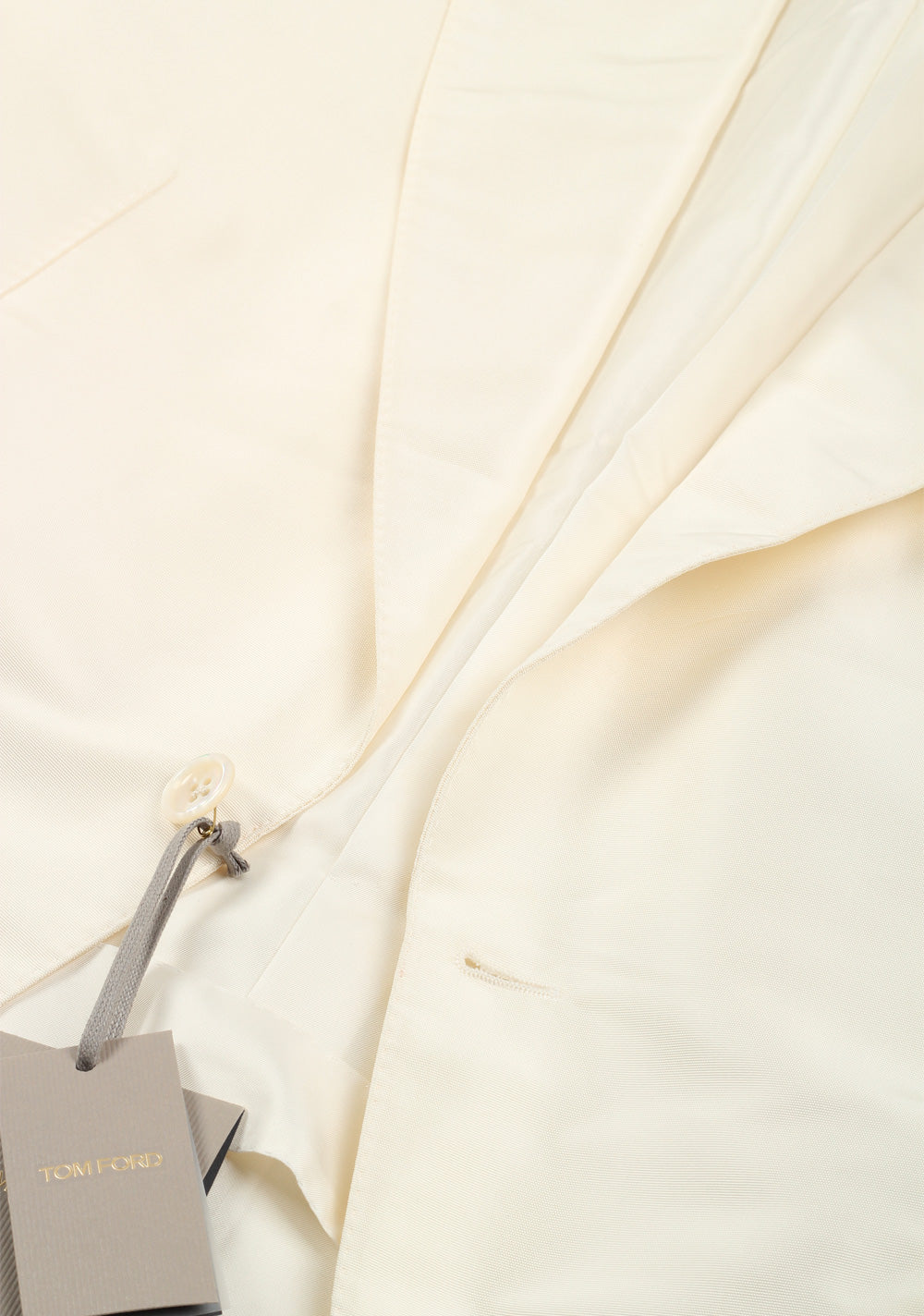 TOM FORD Shelton Off White Sport Coat In Silk