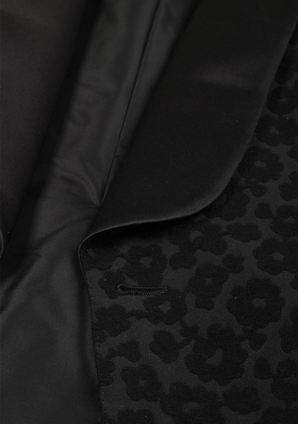 TOM FORD Buckley Black Leopard Tuxedo Cocktail Dinner Jacket Size 48 / 38R U.S.