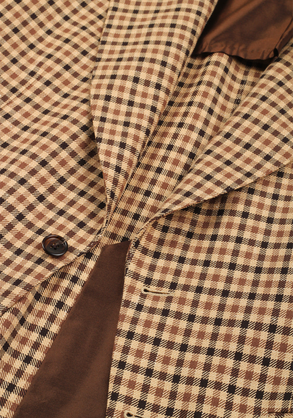 TOM FORD Atticus Checked Brown Sport Coat Size 50 / 40R U.S.