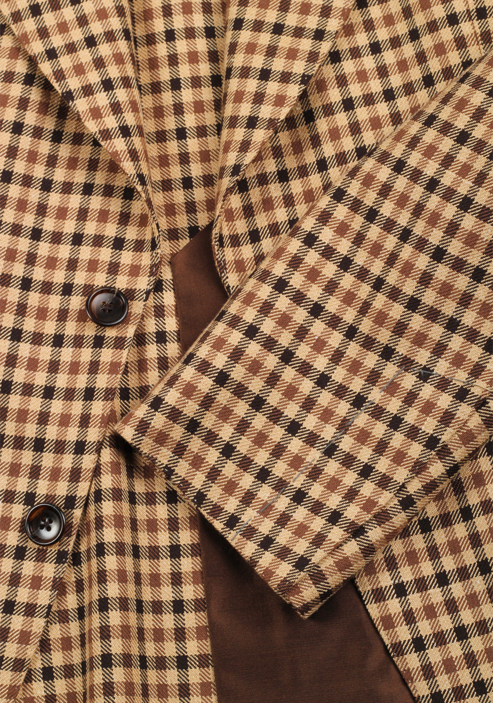 TOM FORD Atticus Checked Brown Sport Coat Size 50 / 40R U.S.