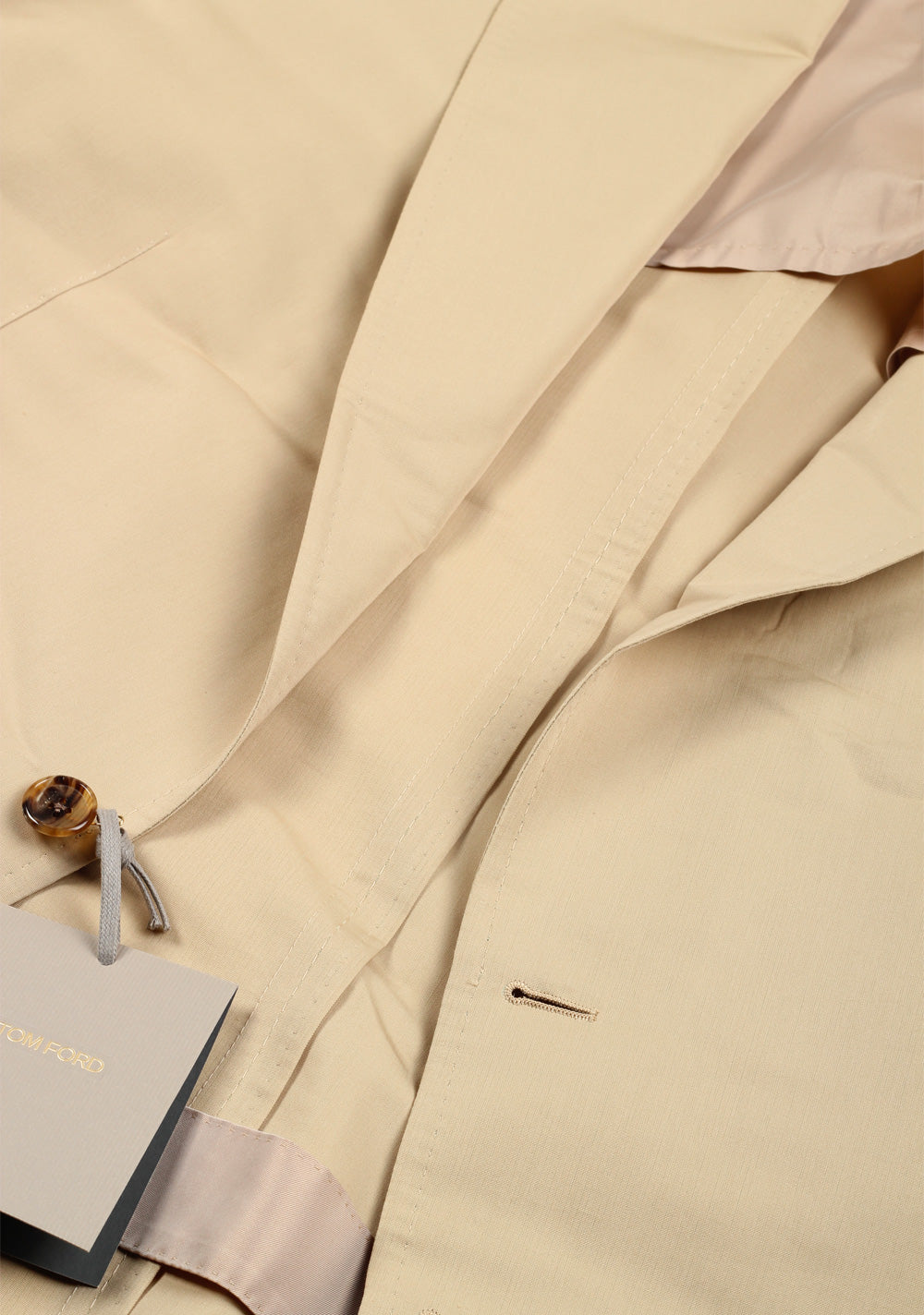 TOM FORD Shelton Beige Sport Coat In Silk Blend