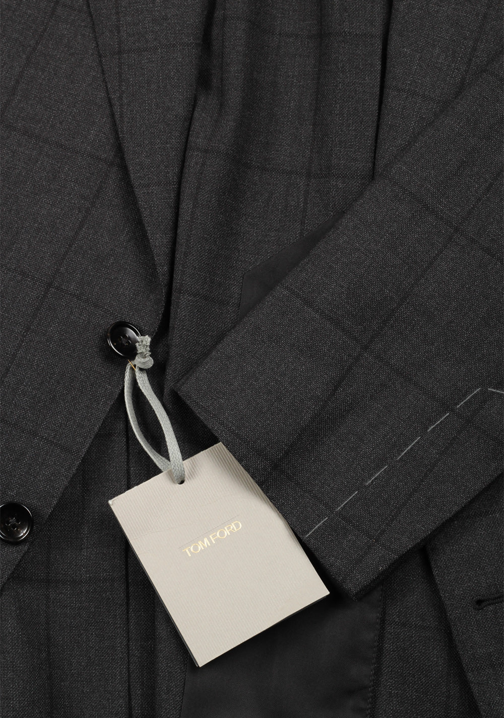 TOM FORD Shelton Checked Gray Suit