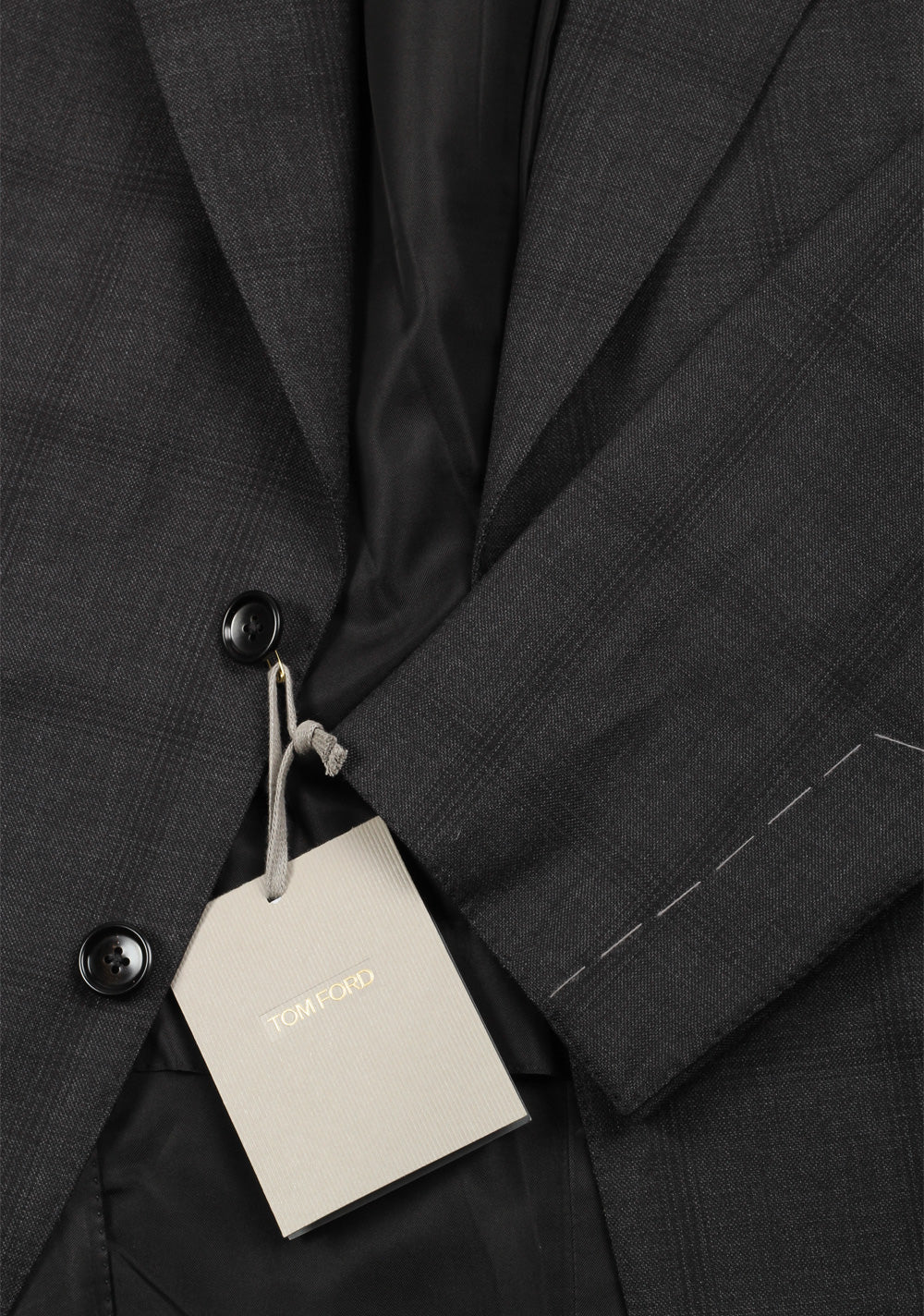 TOM FORD Shelton Checked Gray Suit