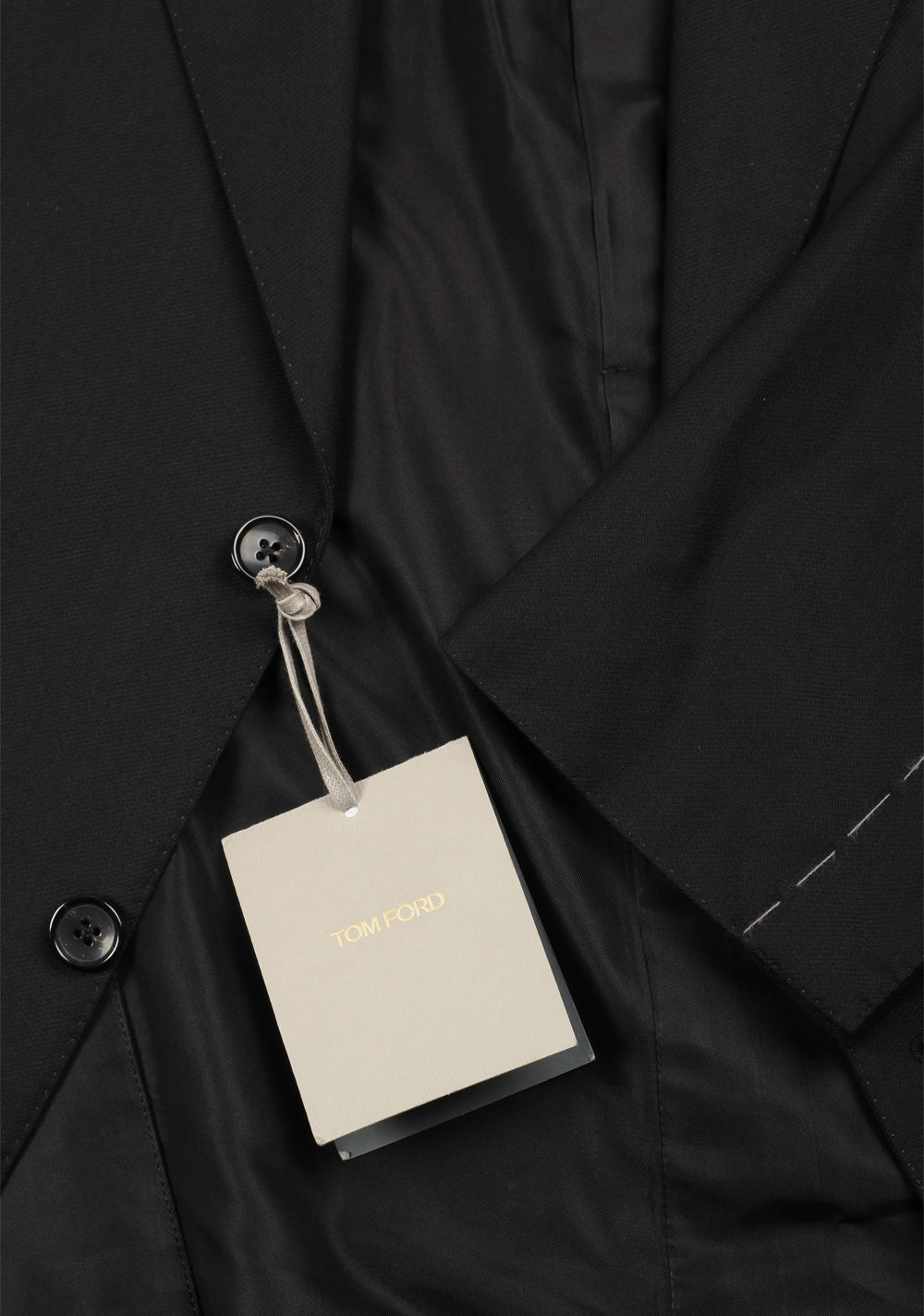 TOM FORD Windsor Black Size 60 / 50R U.S. Wool Fit A