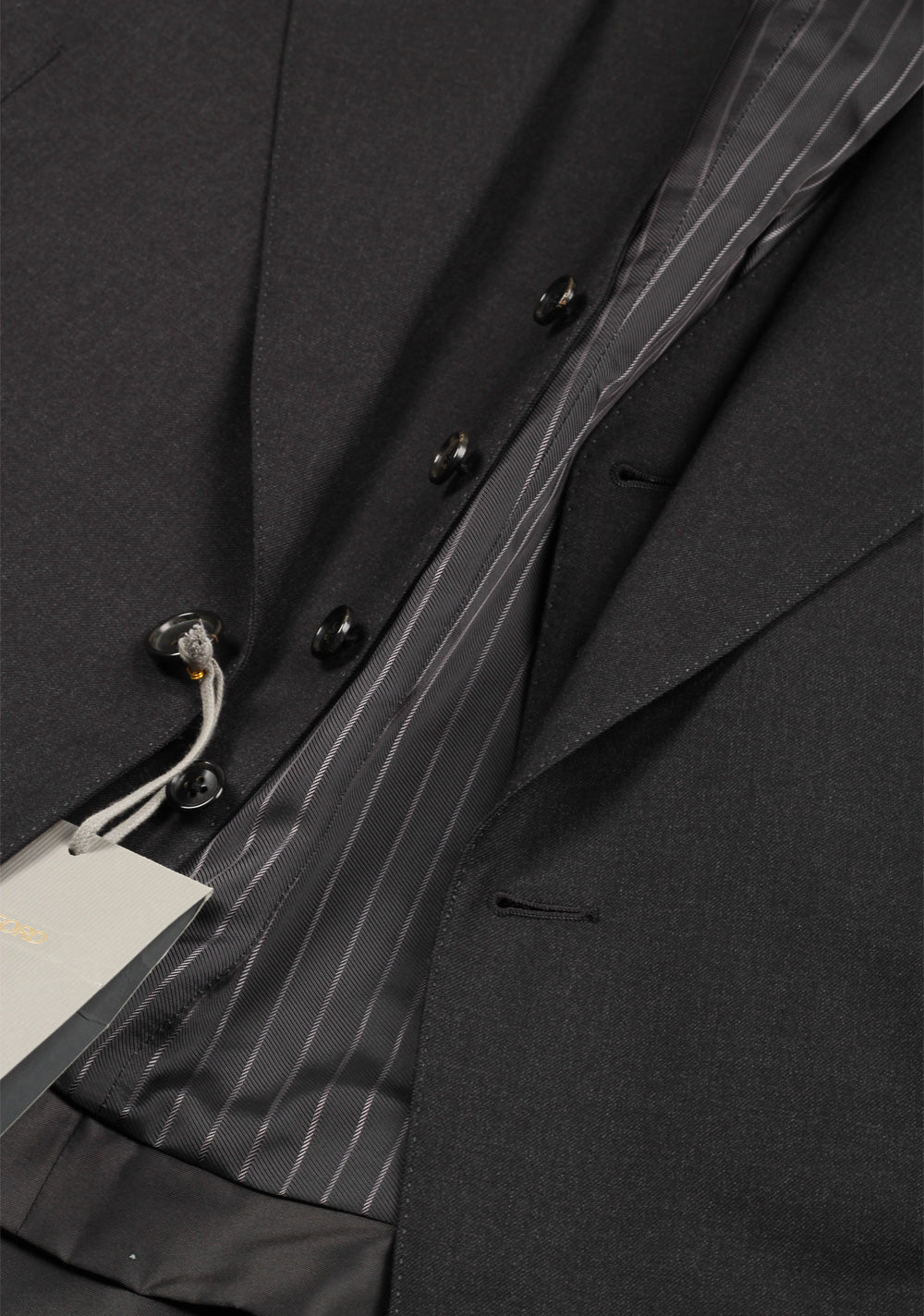TOM FORD Spencer Gray Checked 3 Piece Suit Size 58 / 48R U.S. Wool Fit D