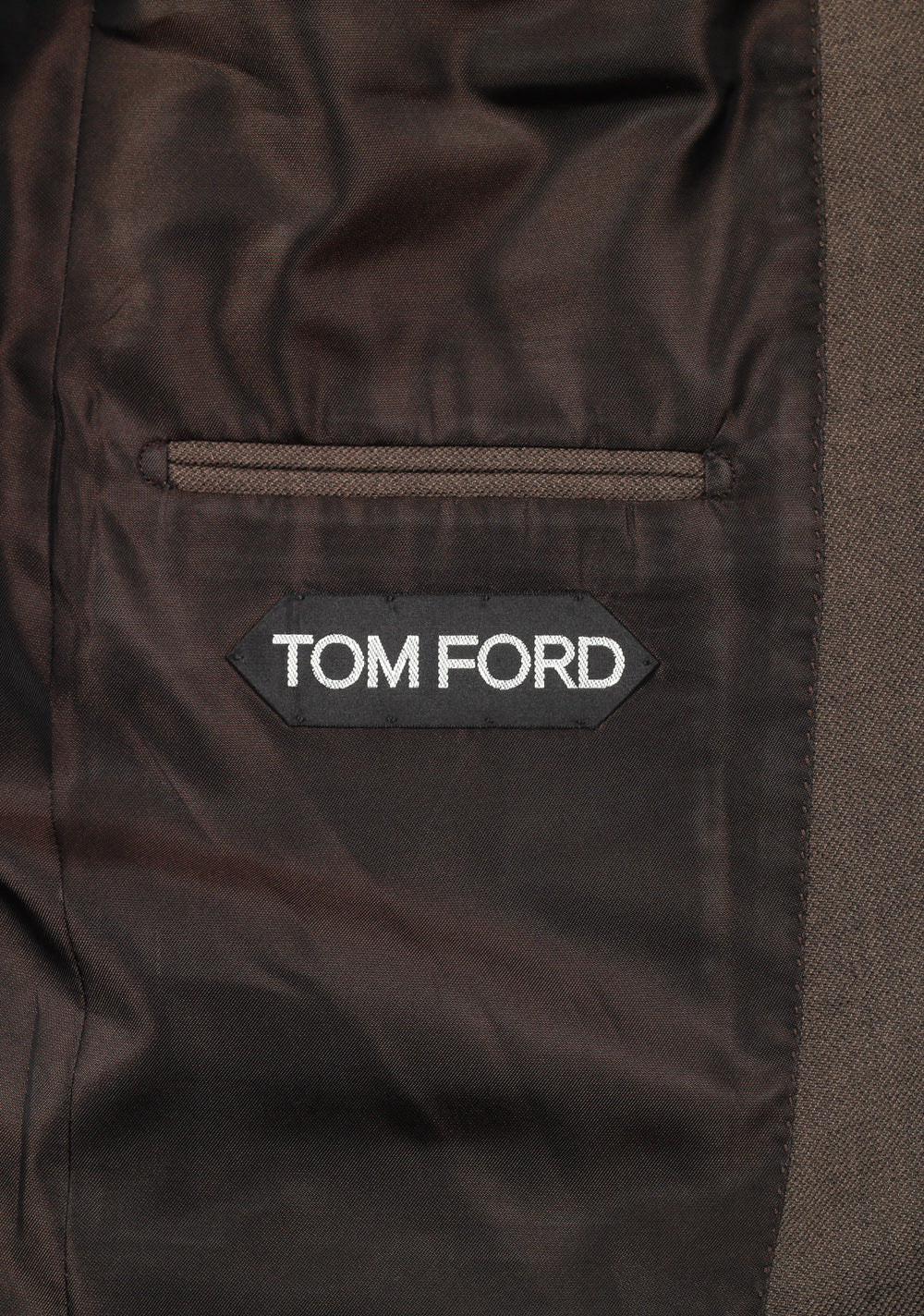 TOM FORD Shelton Solid Brown Suit Size 44C / 34S U.S.