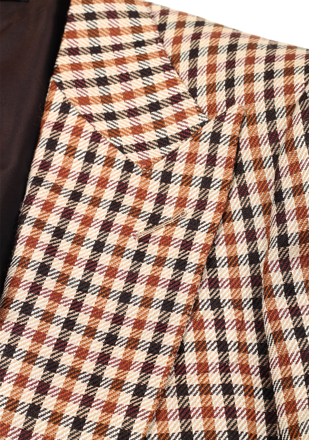 TOM FORD Atticus Brown Checked Sport Coat Size 46 / 36R U.S.