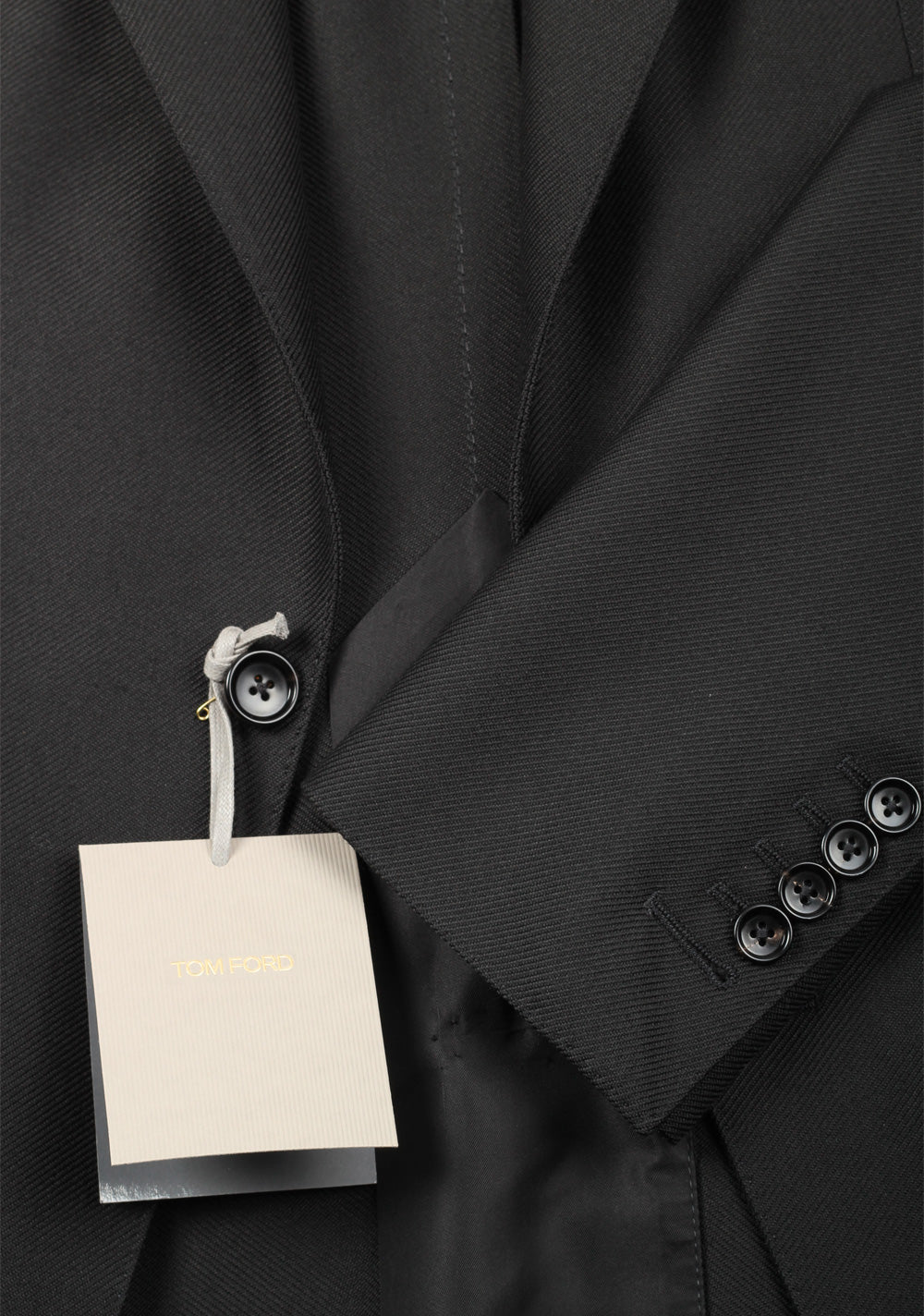 TOM FORD Atticus Black Sport Coat Size 46 / 36R U.S.