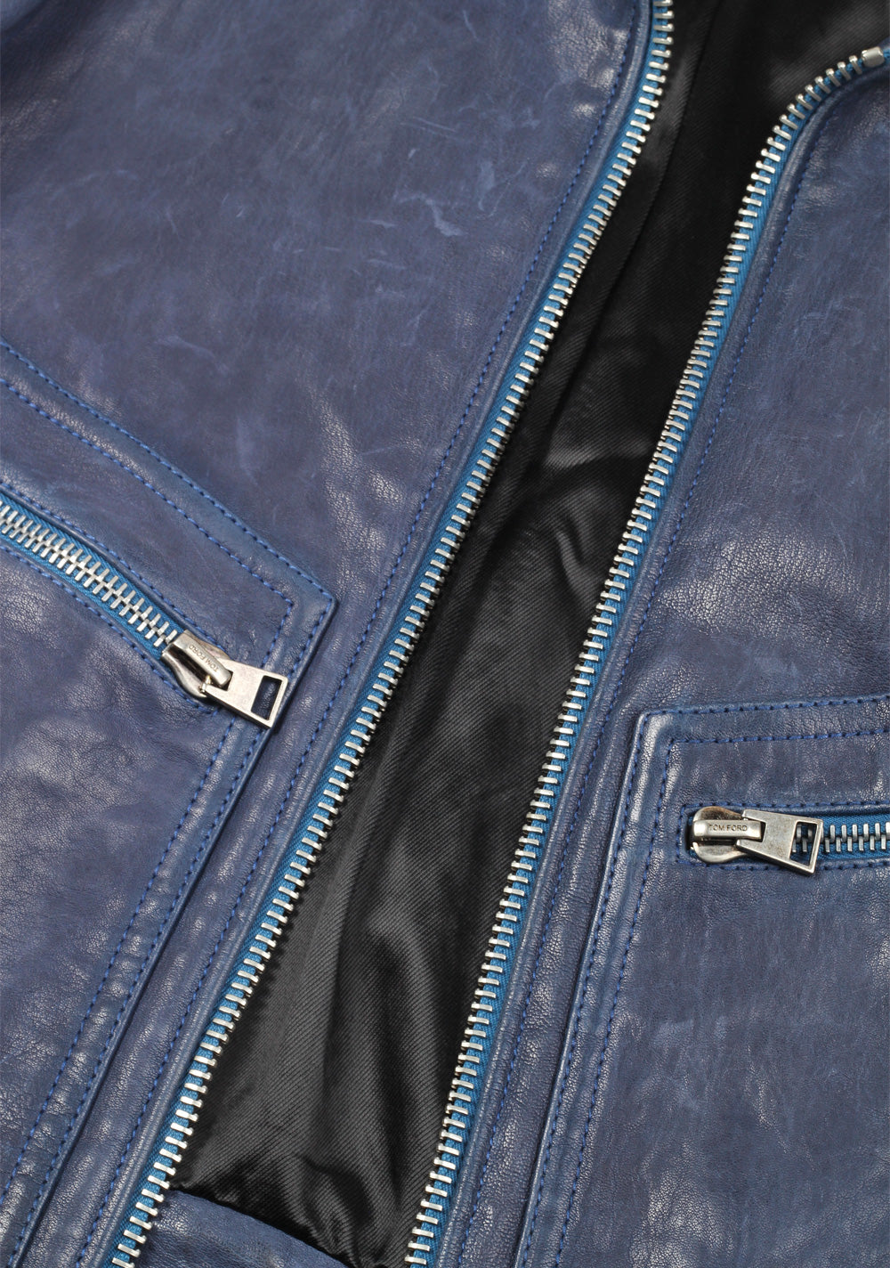 TOM FORD Purple Lamb Leather Jacket Size 50 / 40R U.S.