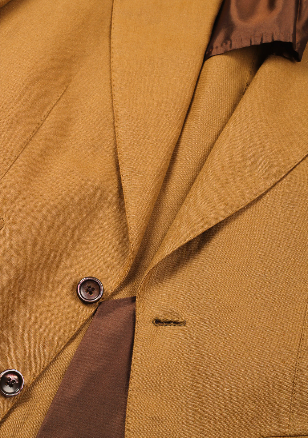TOM FORD Shelton Brown Linen Sport Coat Size 44C / 34S U.S.