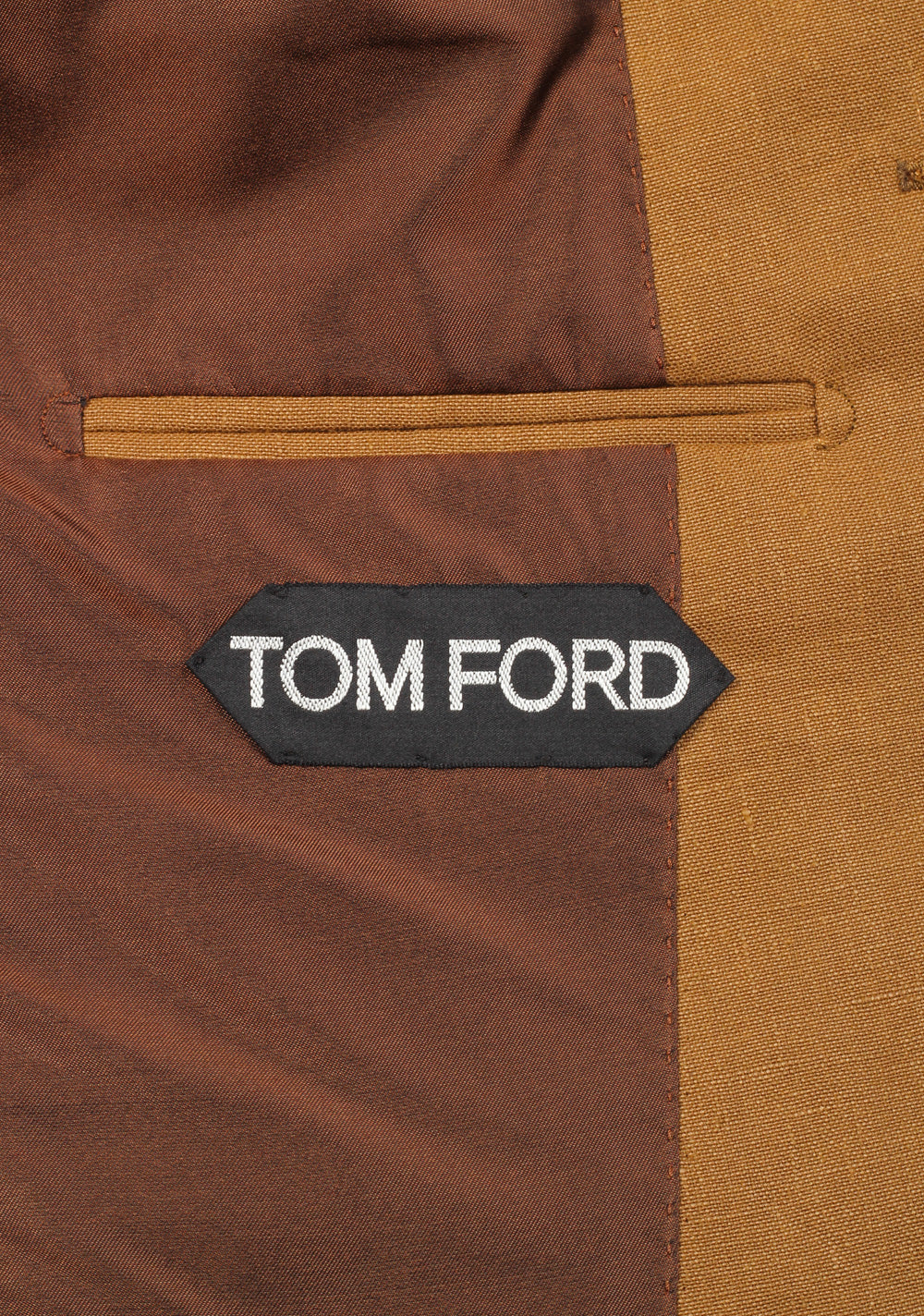 TOM FORD Shelton Brown Linen Sport Coat Size 44C / 34S U.S.